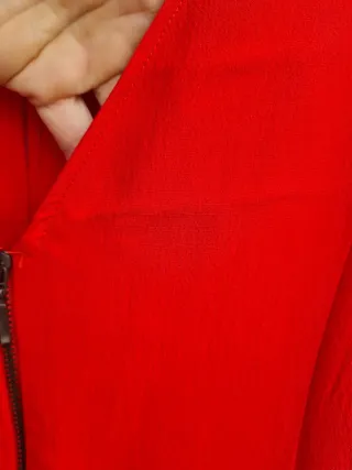 Mono Zara Rojo Cremallera Delantera