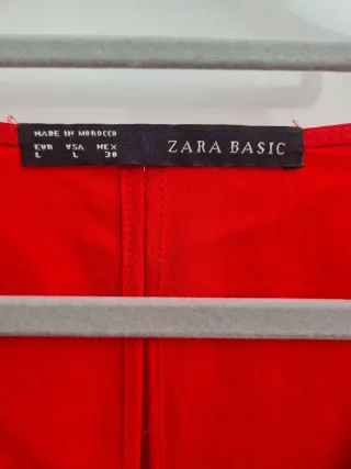 Mono Zara Rojo Cremallera Delantera