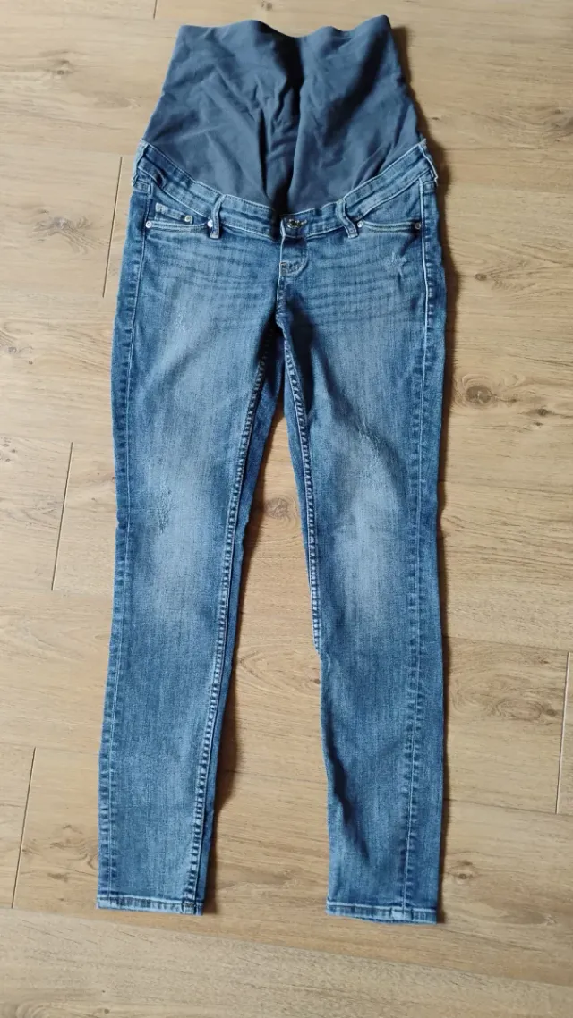 Pantalón vaquero premamá azul