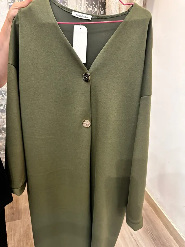 Cárdigan verde mujer talla única