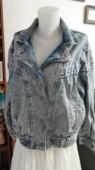 Cazadora Vaquera Ochentera Pull&Bear Mujer