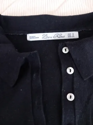 Jersey Zara Knit Negro Talla S