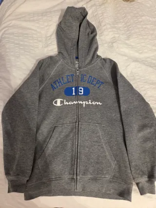 Sudadera Champion Gris con Capucha 9/10 años