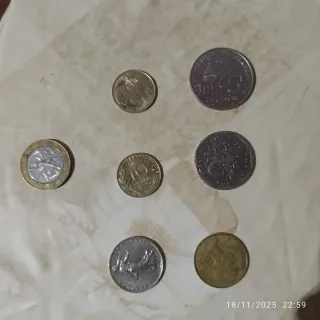 Lote de monedas francesas