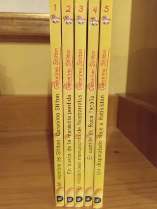 Libros de Gerónimo Stilton (los cinco primeros)