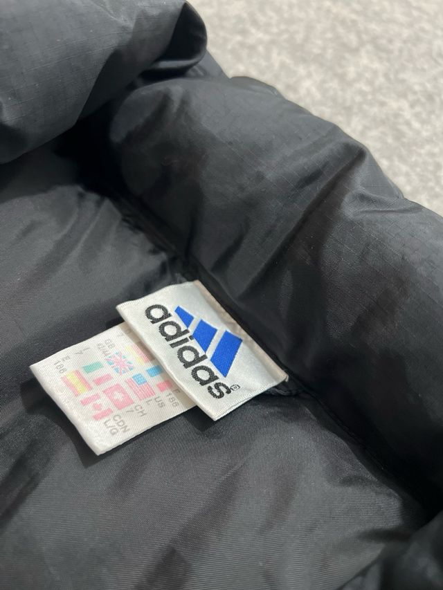 Chaqueta Adidas Plumas Vintage Negra