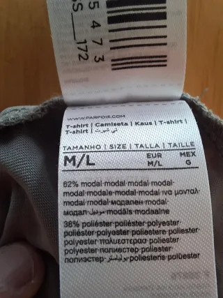 Camiseta gris manga corta