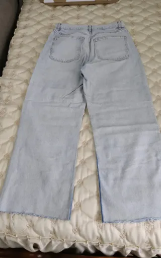 Pantalón vaquero ancho chica