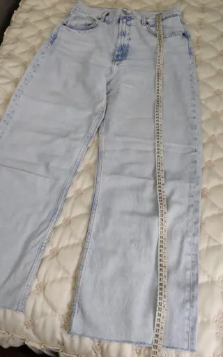 Pantalón vaquero ancho chica