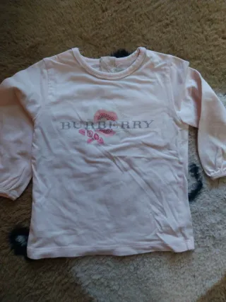 Maglietta Burberry bambina rosa