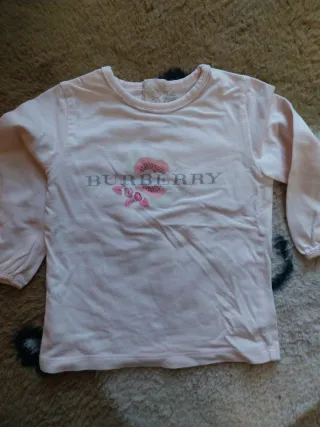 Maglietta Burberry bambina rosa