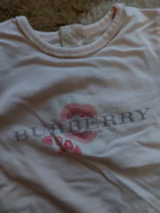 Maglietta Burberry bambina rosa