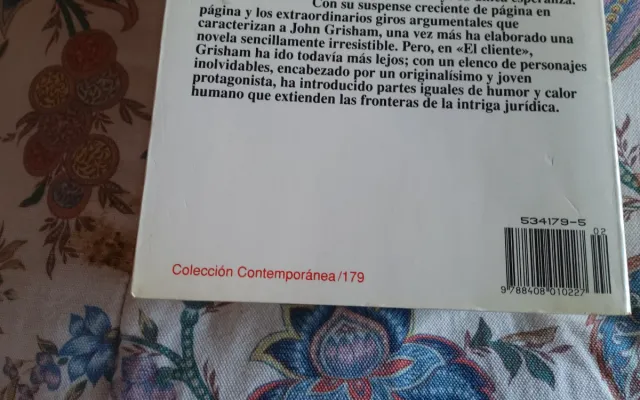 3 libros: El cliente. Informe Pelicano.La Tapadera