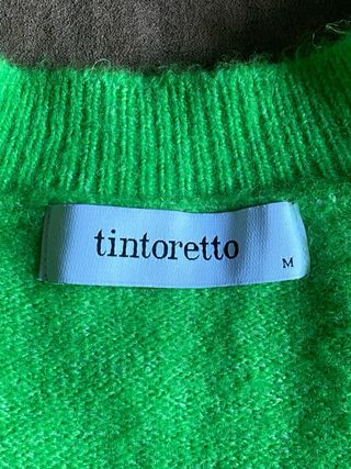 Tintoretto Jersey Manga Abullonada Verde Talla M