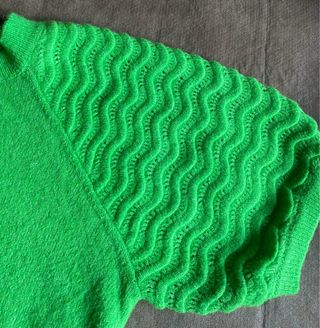 Tintoretto Jersey Manga Abullonada Verde Talla M