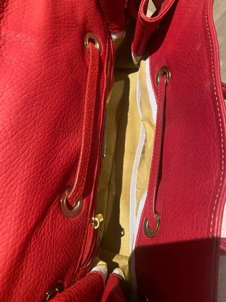 Bolso de mano piel rojo Jimmy Choo