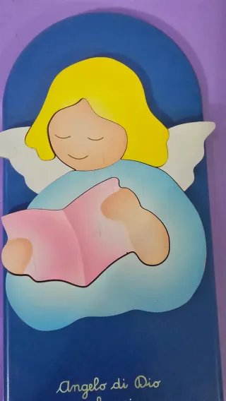 Quadretto Angelo Azzurro Cameretta Bambino AZUR