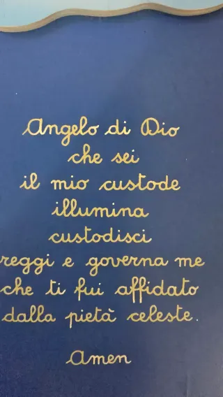 Quadretto Angelo Azzurro Cameretta Bambino AZUR