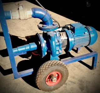 Bomba de agua con carro