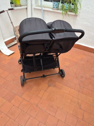 Carrito Gemelar Hauck Negro