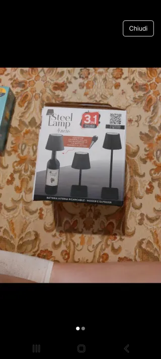 Lampada da Tavolo Steel Lamp #nero