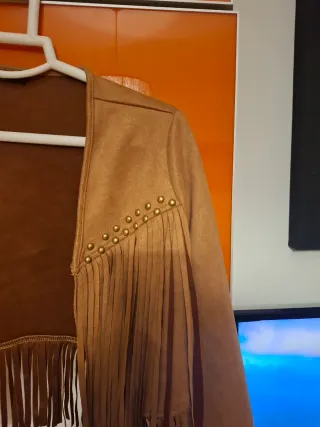 Chaqueta Zalando ante flecos tachas S