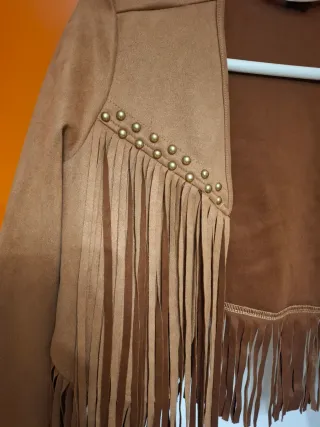 Chaqueta Zalando ante flecos tachas S