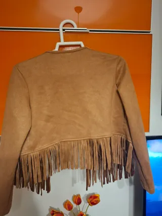 Chaqueta Zalando ante flecos tachas S