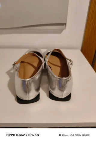 Bailarinas plateadas talla 37