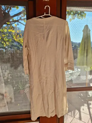 Vestido lino y viscosa