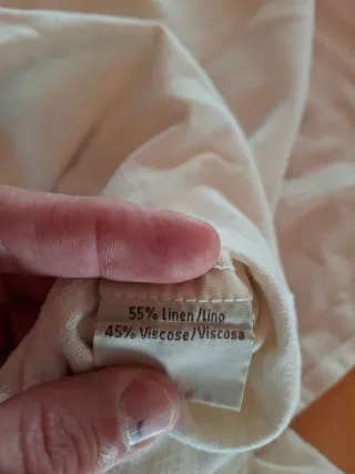 Vestido lino y viscosa