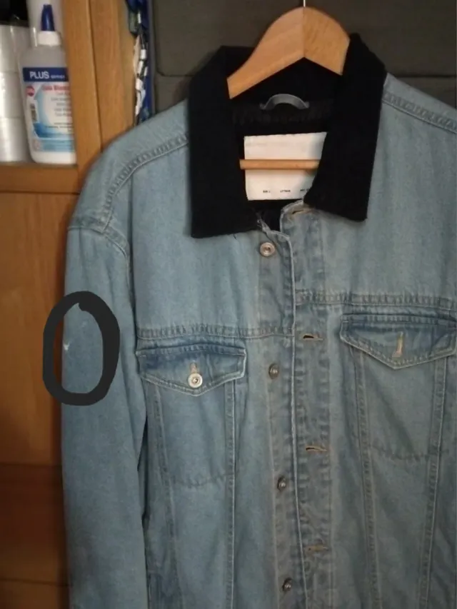 Cazadora tejana azul