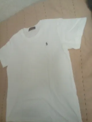 Camiseta Polo Ralph Lauren Blanca Niño,talla 11-12
