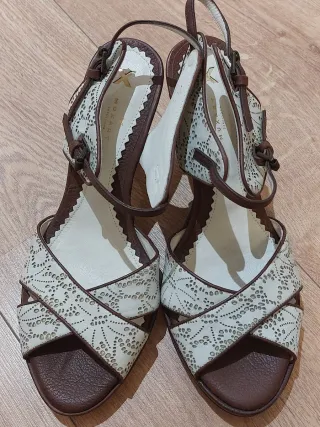 Sandalias Muxart Barcelona Beige y Marrón