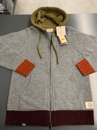 Cardigan BoB uomo grigio verde
