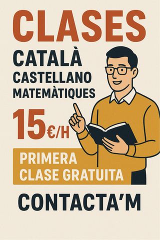 Clases de refuerzo para estudiantes 1º y 2º ESO