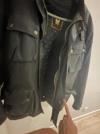 Chaqueta Belstaff Negra fieldmaster waxed jacket
