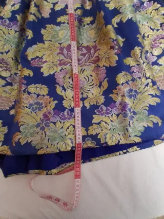 Traje Fallera Azul y Dorado