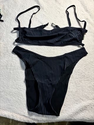 Bikini Emporio Armani Negro Rayas