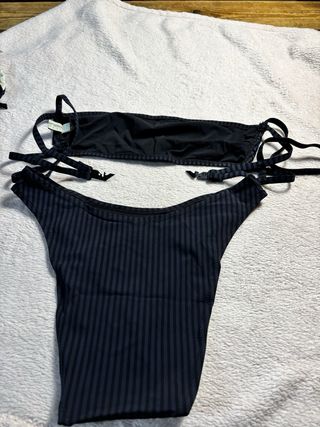 Bikini Emporio Armani Negro Rayas