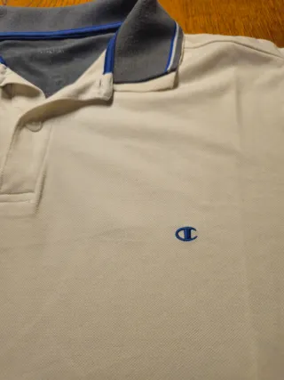 Polo Champion Bianco e Grigio (B9)