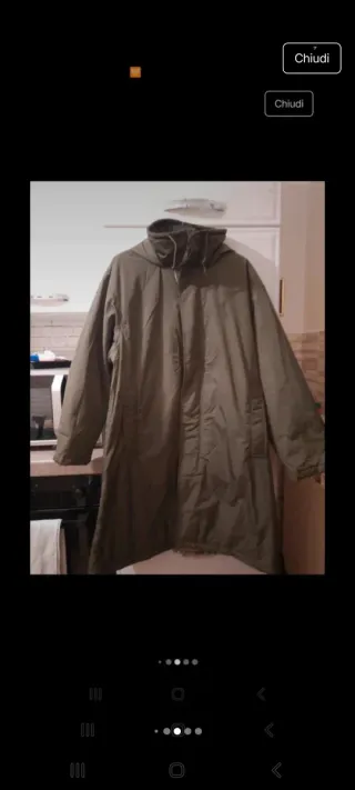 Trench uomo verde oliva