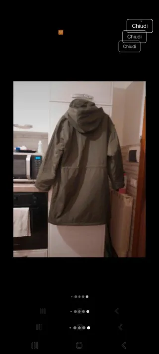 Trench uomo verde oliva