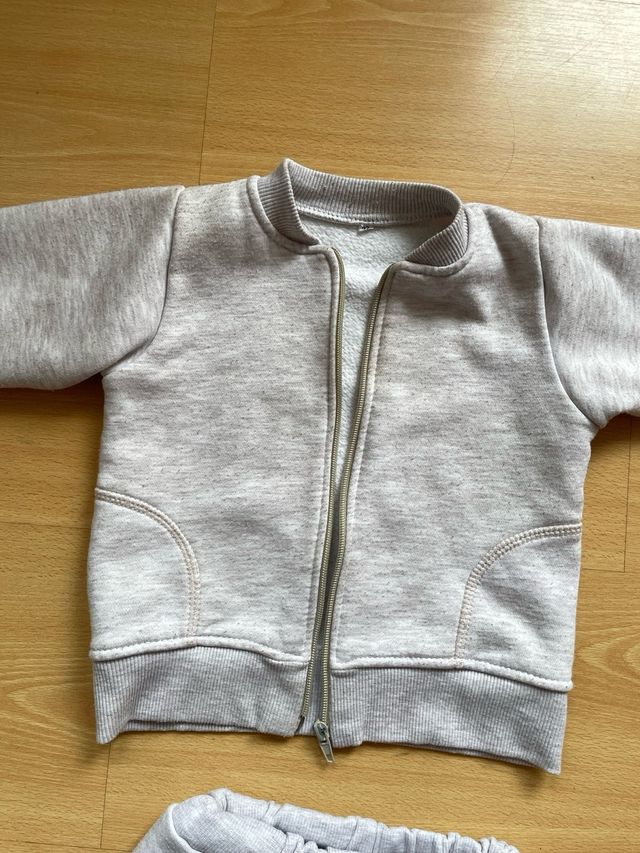 Conjunto chándal bebé gris