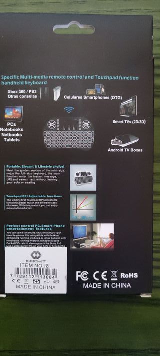 Mini Tastiera Wireless Retroilluminata