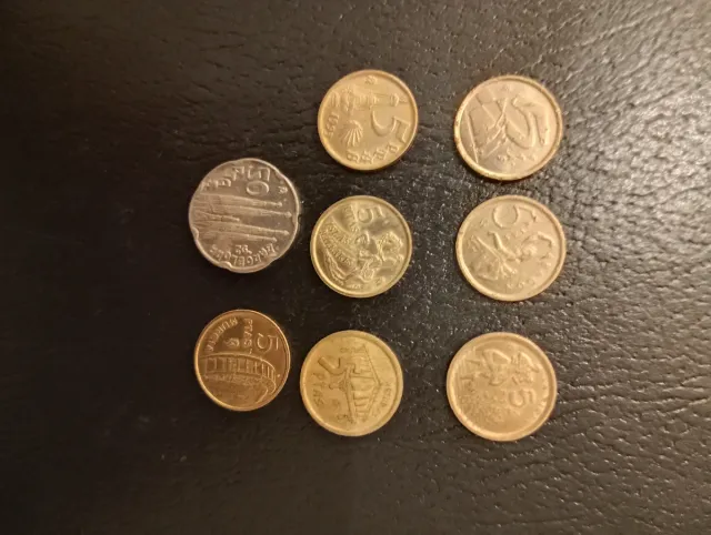 Lote 8 monedas antiguas España