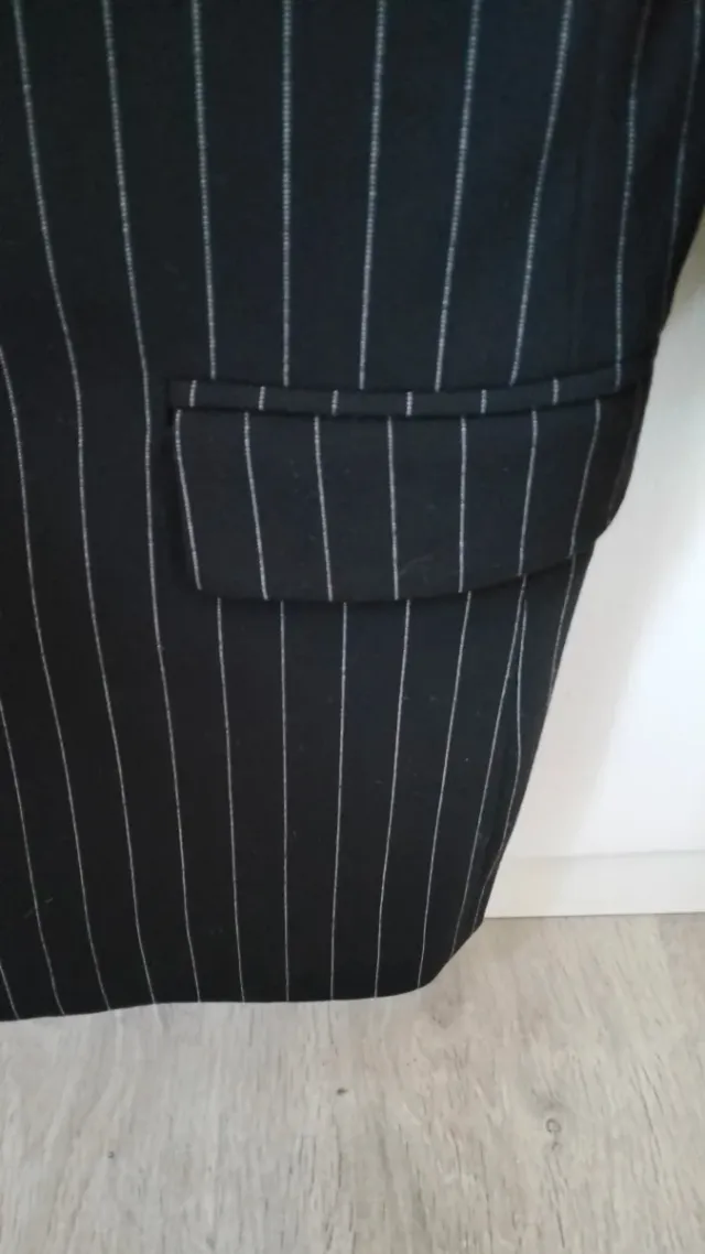 Americana rayas negra Talla S