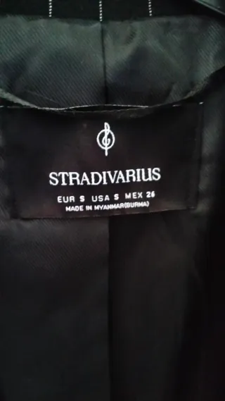 Americana rayas negra Talla S