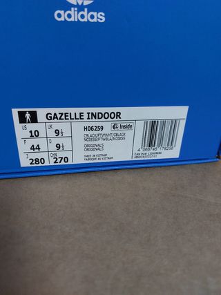 Adidas Gazelle Indoor nere e bianche