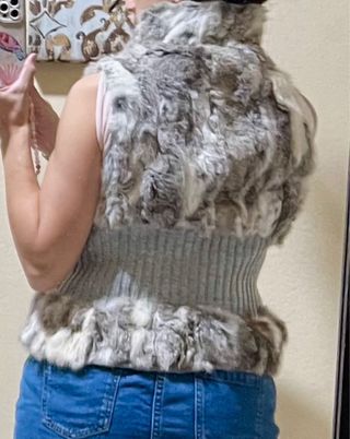 Chaleco de mujer con pelo